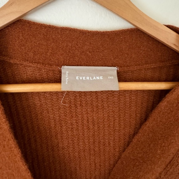 Everlane Orange Alpaca Oversized Cardigan XXS - Picture 3 of 5